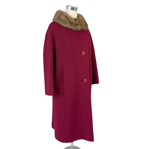 Cappotto shagmoor rosso lana - cappotto,
