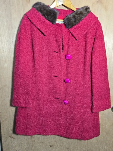 Cappotto lana rosso - , kennie